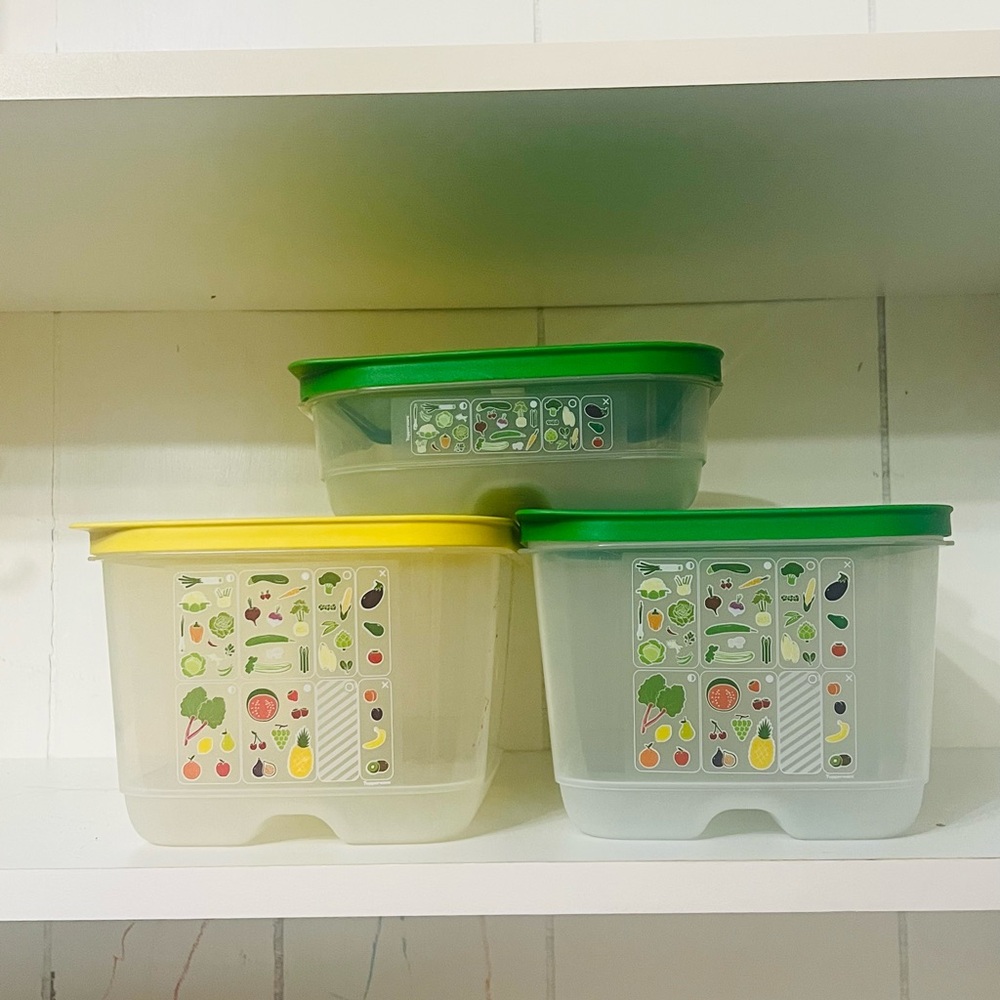 Tupperware Vegetable 3 piece container Set